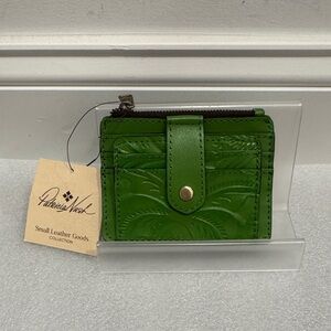 Patricia Nash Green Leather Wallet
